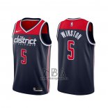 Camiseta Washington Wizards Cassius Winston NO 5 Association 2020-21 Azul